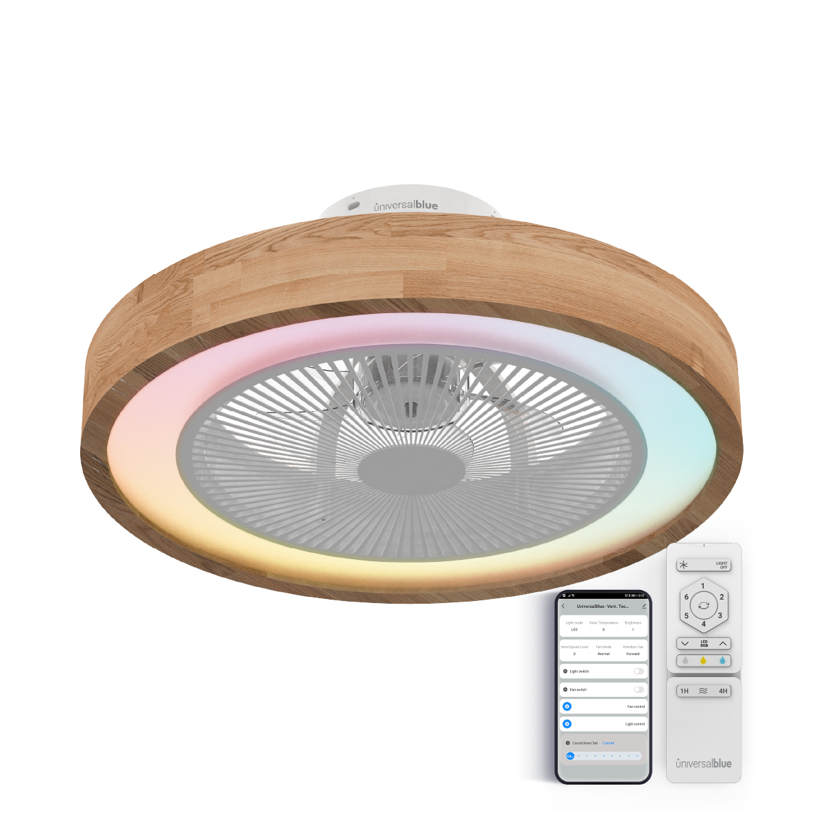 Ventilador de techo Universal Blue TRAMONTANA 6051WD DC Wifi
